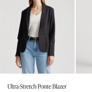 Quince stretch ponte blazer